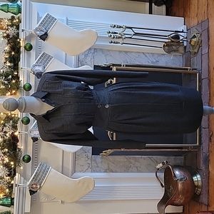 Vintage America Dark Gray Long Sleeve Dress